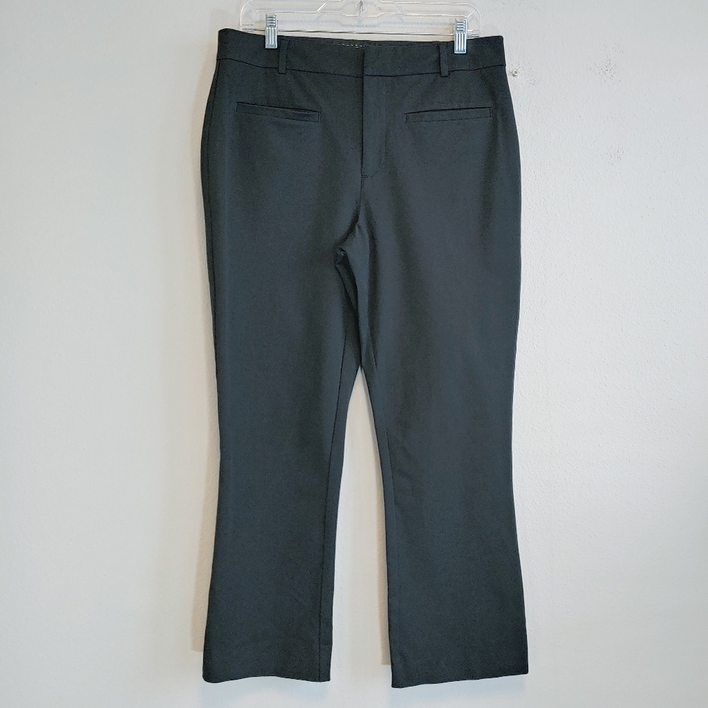Anthropologie Black Straight Leg Tailored Pants